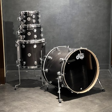 dw Collector's Pure Maple 4pc Drum Kit [BD22，FT16，TT12&10 / Ebony Satin Oil] 画像5