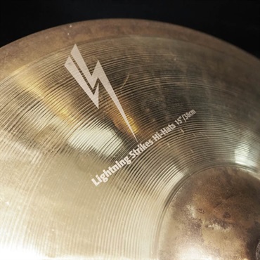 SABIAN 【USED】Munetaka Higuchi Signature Model Lightning Strikes HiHat 15 pair [Top:1300g/Bottom:1616g] 画像3