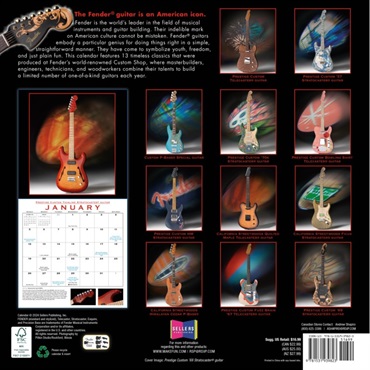 Fender USA 2025 Fender Custom Shop Calendar [9190180000] 画像1