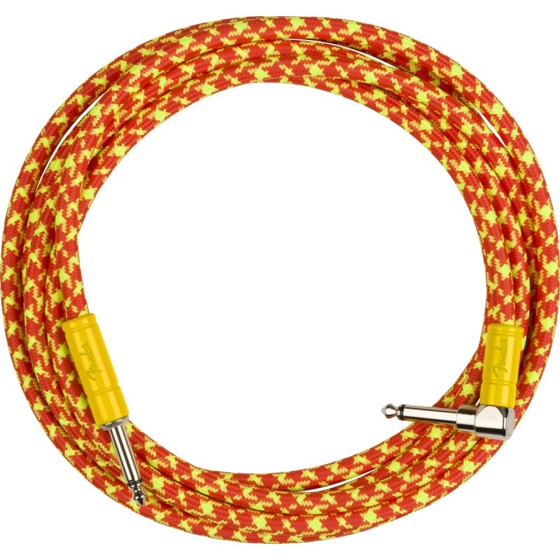 Fender USA MonoNeon Instrument Cable 10' Straight/Angle (Orange) [0990810282] 画像1