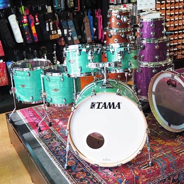 TAMA 【USED】 Starclassic Walnut/Birch 5pc Drum Kit -Surf Green Silk- [22BD，10TT，12TT，14FT，16FT/海外限定カラーモデル] 画像1