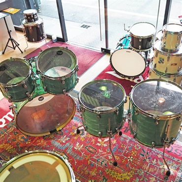 TAMA 【USED】 Starclassic Walnut/Birch 5pc Drum Kit -Surf Green Silk- [22BD，10TT，12TT，14FT，16FT/海外限定カラーモデル] 画像8