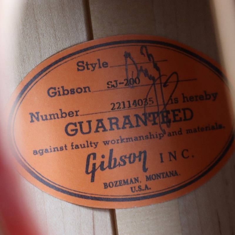 Gibson Jimmy Page 1964 SJ-200 Signed， Cherry Tea ※世界限定100本 ギブソン  ｜イケベ楽器店オンラインストア