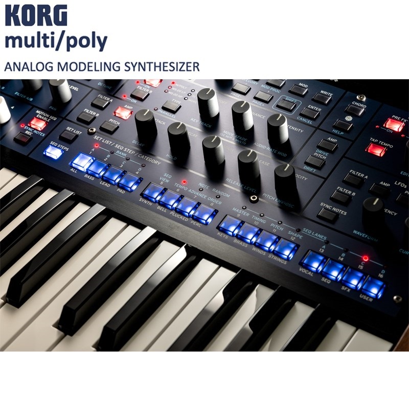 KORG multi/poly(マルチ・ポリ)  ANALOG MODELING SYNTHESIZER 画像10