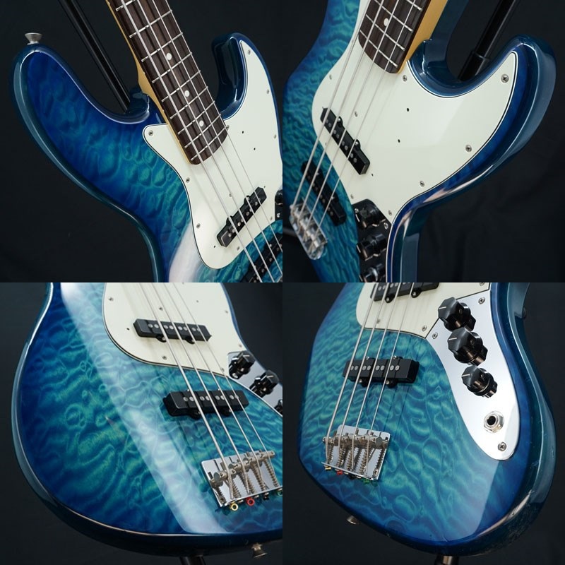 Fender Made in Japan ※11/2より店頭先行販売開始 【USED】 FSR Hybrid 60s Jazz Bass Quilt Top (Transparent Blue) 【2024低音共振祭ベースセール】 画像9