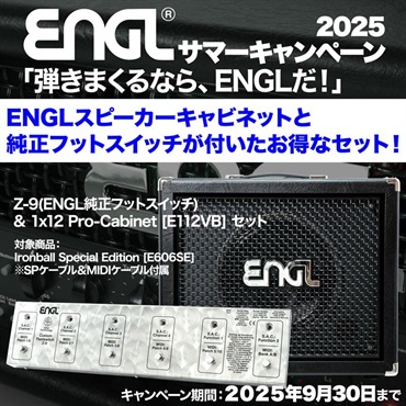ENGL 【今だけ！バンドルセットがお得な限定プライス！サマーキャンペーン実施中！】IRONBALL SPECIAL EDITION & E112VB スピーカーキャビネット & Z-9 フットスイッチ セット（アイアンボール エングル 画像7