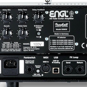 ENGL 【今だけ！バンドルセットがお得な限定プライス！サマーキャンペーン実施中！】IRONBALL SPECIAL EDITION & Z-9 フットスイッチ セット（アイアンボール エングル） 画像5