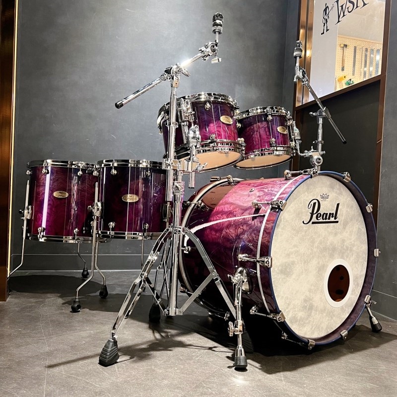 Pearl Reference One 5pc Drum Set [Limited Color/Sapphire Fade over Bubinga/22BD，10TT，12TT，14FT，16FT]【Pearlファクトリーツアー2024オーダー品】 画像5