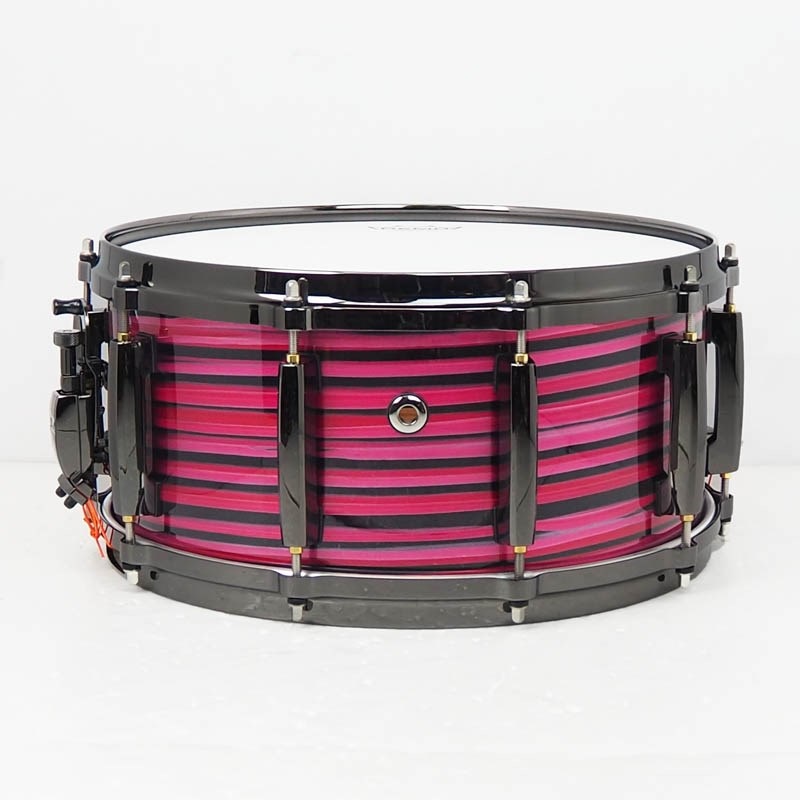 Pearl MMGC1465S/BN #T18 [Masters Maple Gum 14×6.5 Snare Drum - Nitro Red  and Black Lacquer Swirl w/Nickel Hardware]【Pearlファクトリーツアー2024オーダー品】  ｜イケベ楽器店オンラインストア