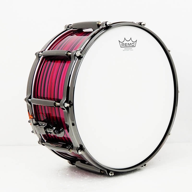 Pearl MMGC1465S/BN #T18 [Masters Maple Gum 14×6.5 Snare Drum - Nitro Red  and Black Lacquer Swirl w/Nickel Hardware]【Pearlファクトリーツアー2024オーダー品】  ｜イケベ楽器店オンラインストア