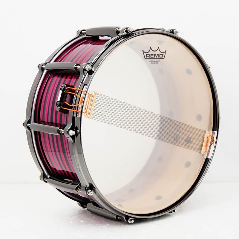 Pearl MMGC1465S/BN #T18 [Masters Maple Gum 14×6.5 Snare Drum - Nitro Red  and Black Lacquer Swirl w/Nickel Hardware]【Pearlファクトリーツアー2024オーダー品】  ｜イケベ楽器店オンラインストア