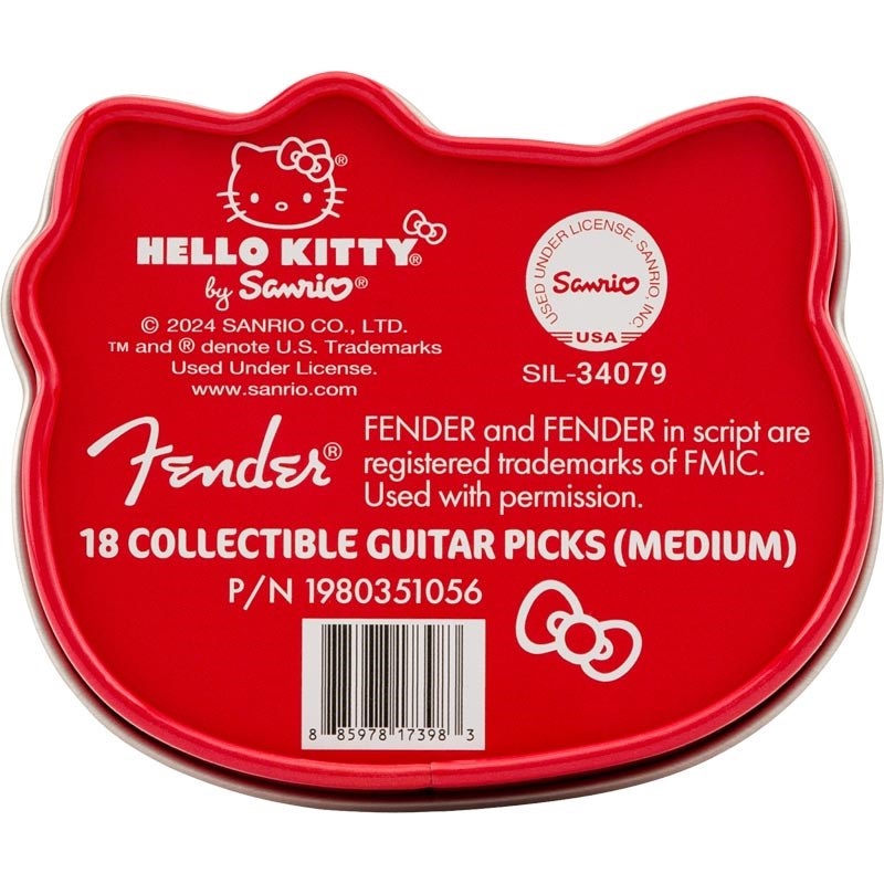 Fender USA FENDER(R) x HELLO KITTY(R) 18 PACK PICK TIN MEDIUM (#1980351056) 画像2