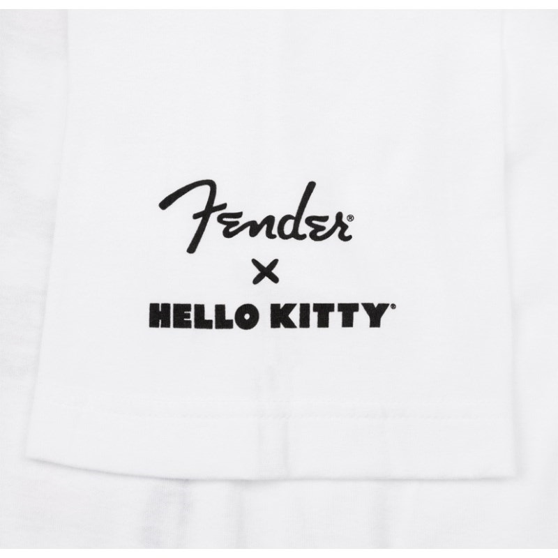 Fender USA FENDER(R) x HELLO KITTY(R) WHITE SLEEVE HIT LOGO TEE L (LARGE) (#9190189506) 画像2