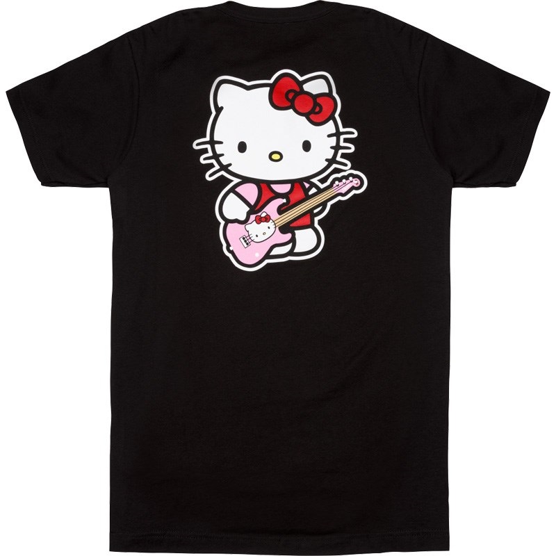 Fender USA FENDER(R) x HELLO KITTY(R) BLACK BACK LOGO TEE S (SMALL) (#9190288306) 画像1