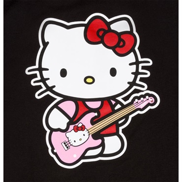 Fender USA FENDER(R) x HELLO KITTY(R) BLACK BACK LOGO TEE S (SMALL) (#9190288306) 画像2