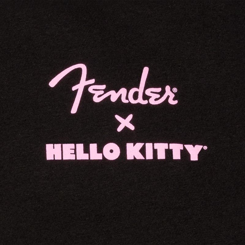 Fender USA FENDER(R) x HELLO KITTY(R) BLACK BACK LOGO TEE S (SMALL) (#9190288306) 画像3