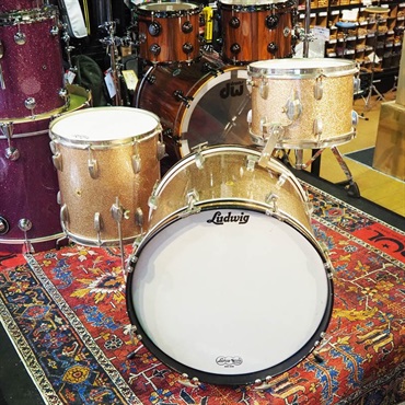 Ludwig 【VINTAGE】60s Down Beat 3pc Drum Kit [20BD，14FT，12TT/Nickel Over Brass Hoops] 画像1