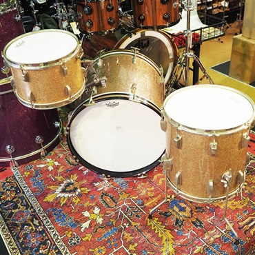 Ludwig 【VINTAGE】60s Down Beat 3pc Drum Kit [20BD，14FT，12TT/Nickel Over Brass Hoops] 画像8