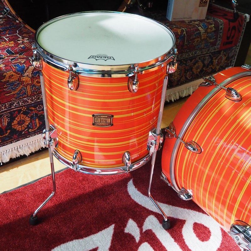 YAMAHA 【USED】CLUB CUSTOM 3pc Drum Set:Swirl Orange [18BD，12TT，14FT/Made In Japan] 画像5