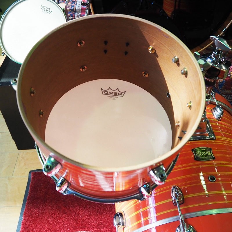 YAMAHA 【USED】CLUB CUSTOM 3pc Drum Set:Swirl Orange [18BD，12TT，14FT/Made In Japan] 画像9