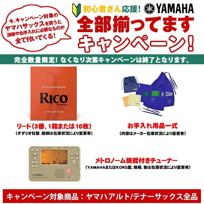 YAMAHA テナーサックス ヤマハ YTS-62UL 【調整&セットアップ後出荷】【5年間キーバランス調整無料】【演奏＆お手入れに必要なもの全て付いてます】 画像1