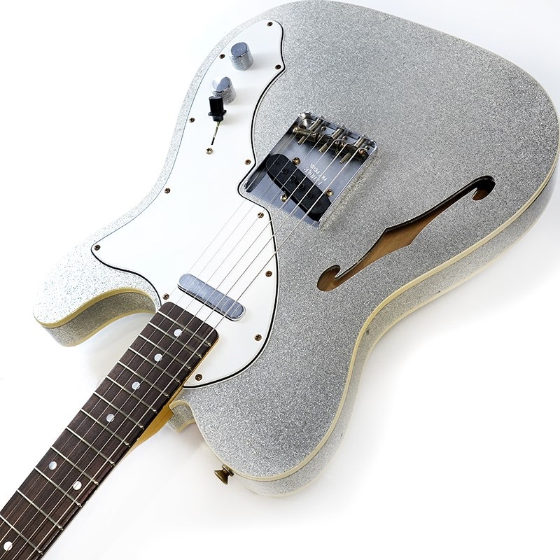 Fender Custom Shop F24 LTD '60 Telecaster Custom Thinline Journeyman Relic/Aged Silver Sparkle SN.CZ580148 画像5