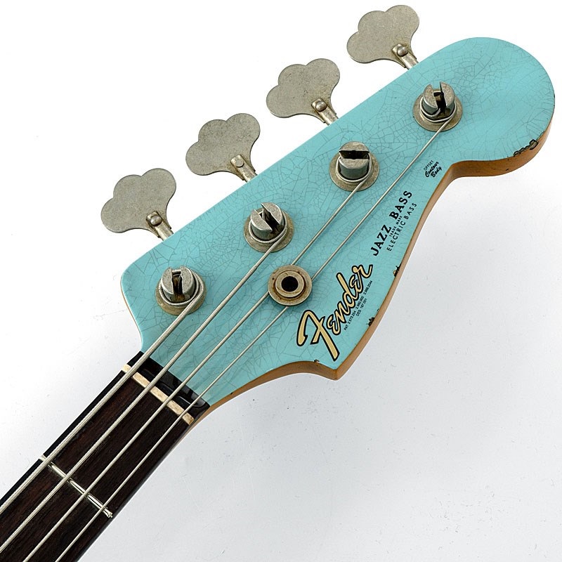 Fender Custom Shop 2024 Custom Collection Time Machine 1961 Jazz Bass Heavy Relic (Super Faded/Aged Daphne Blue/Matching Head) 画像4