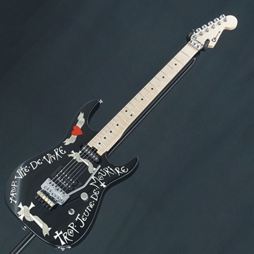 Charvel／USA 【USED】 Warren DeMartini Frenchie (Gloss Black with Frenchie Graphic) 【SN.11476】 画像2