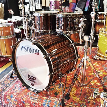 SONOR SQ2 System Beech Heavy 5pc Drum Kit -Ebony High Gloss- [BD22，TT10，TT12，FT14，FT16] 画像2