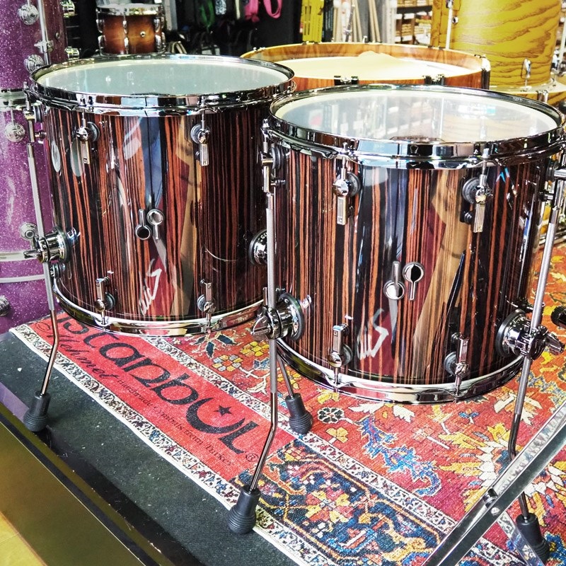 SONOR SQ2 System Beech Heavy 5pc Drum Kit -Ebony High Gloss- [BD22，TT10，TT12，FT14，FT16] 画像6