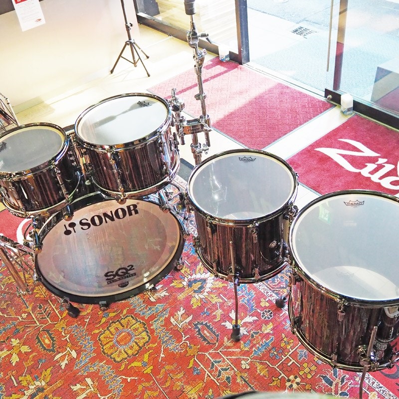 SONOR SQ2 System Beech Heavy 5pc Drum Kit -Ebony High Gloss- [BD22，TT10，TT12，FT14，FT16] 画像8