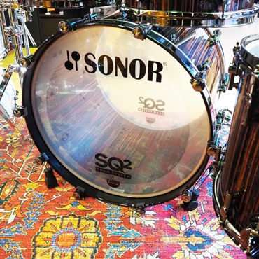 SONOR SQ2 System Beech Heavy 5pc Drum Kit -Ebony High Gloss- [BD22，TT10，TT12，FT14，FT16] 画像9