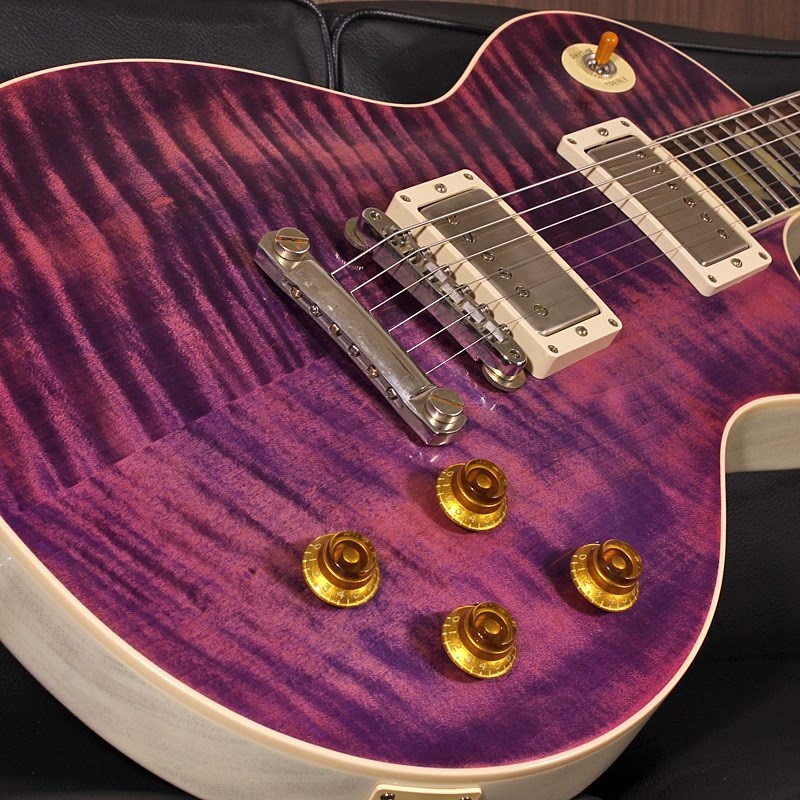 Gibson 1959 Les Paul Standard Reissue VOS Purple Denim Top TV White Back SN. 943281 画像5