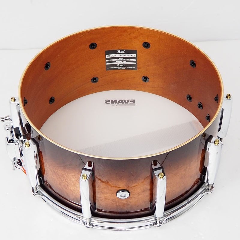 Pearl 【USED】STS1465S/C [Session Studio Select 14×6.5 Snare Drum /#314 Gloss Barnwood Brown] 画像8