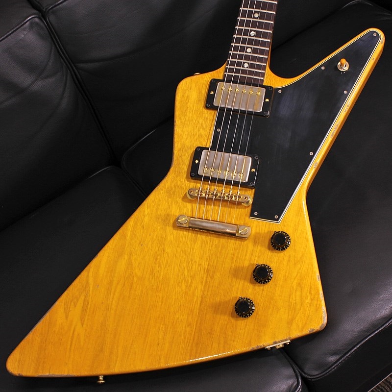 Gibson Murphy Lab 1958 Korina Explorer Reissue Antique Natural w/Black Pickguard Heavy Aged SN. 841598 画像2