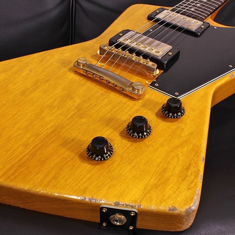 Gibson Murphy Lab 1958 Korina Explorer Reissue Antique Natural w/Black Pickguard Heavy Aged SN. 841598 画像3