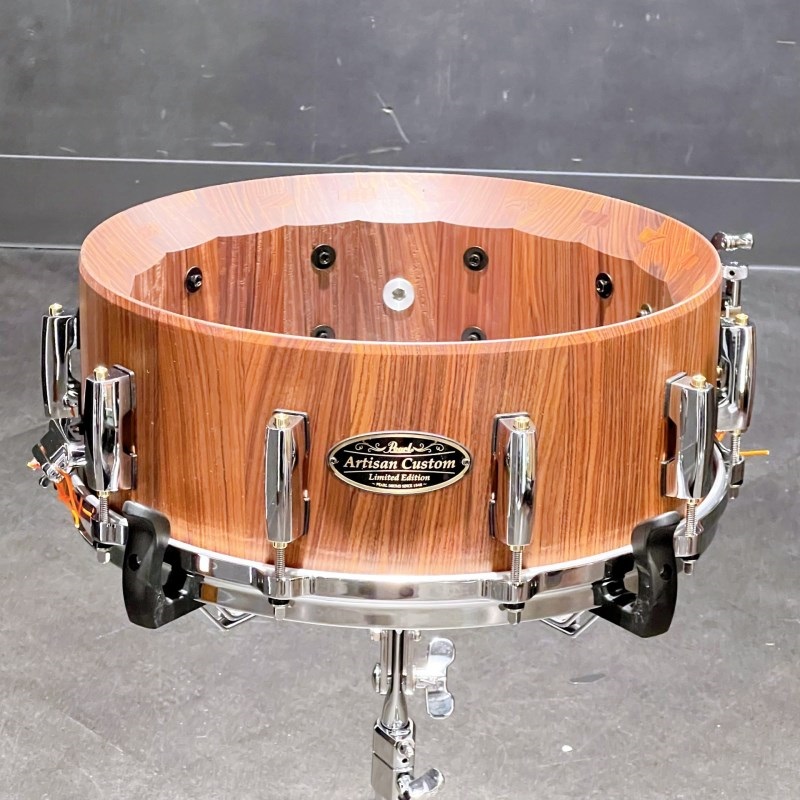 Pearl DARW1455S/C [Artisan Custom Limited ～Shell By DrumArt～ Snare Drums 14×5.5/Rosewood/Matt Natural Rosewood]【ダイキャスト仕様カスタムモデル】 画像3