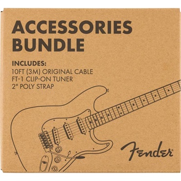 Fender USA ACCESSORIES BUNDLE PACK CABLE CLIP ON TUNER STRAP (#0992018005) 画像1