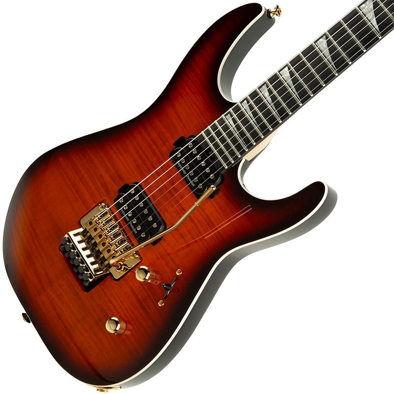 Jackson 【2025年1月中旬以降入荷予定】 MJ Series Dinky DK Flame Maple (Amber Burst/Ebony) 画像2