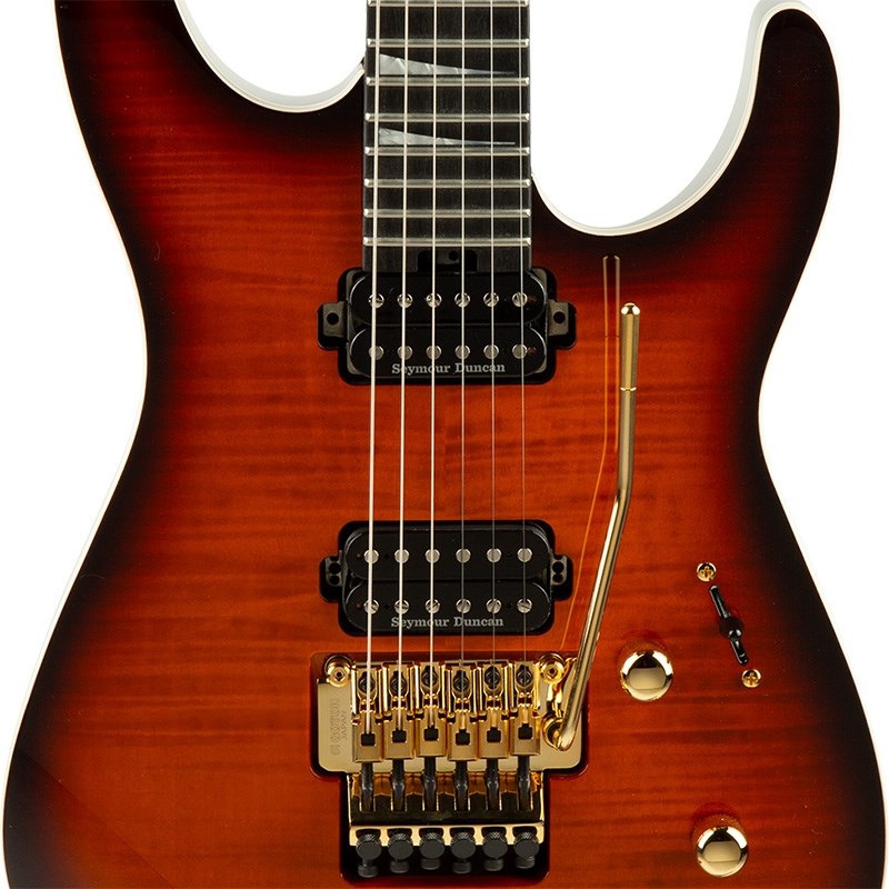 Jackson 【2025年1月中旬以降入荷予定】 MJ Series Dinky DK Flame Maple (Amber Burst/Ebony) 画像3