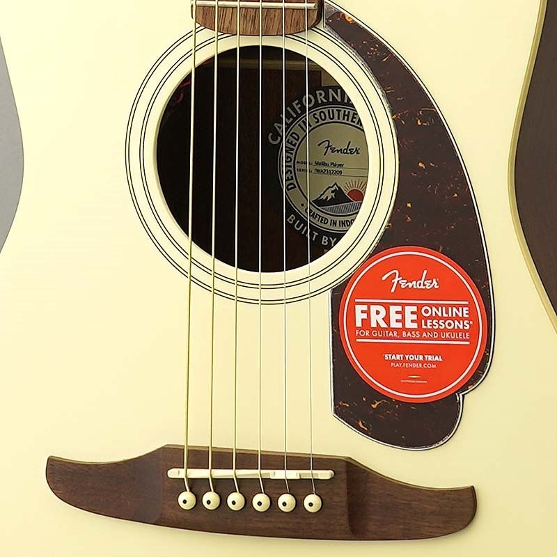 Fender Acoustics 【数量限定特価】【半期決算大セール】 Fender Malibu Player (Olympic White) フェンダー 画像8