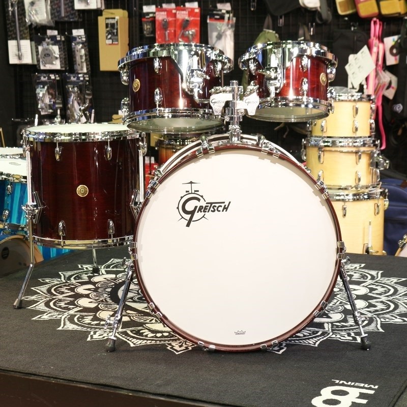 GRETSCH USA Custom 4pc Drum Kit [BD22，FT16、TT12、TT10] - Walnut Gloss- 【店頭展示特価品】 画像1