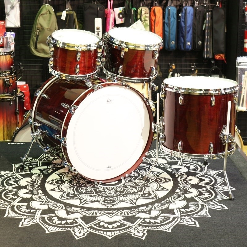 GRETSCH USA Custom 4pc Drum Kit [BD22，FT16、TT12、TT10] - Walnut Gloss- 【店頭展示特価品】 画像4