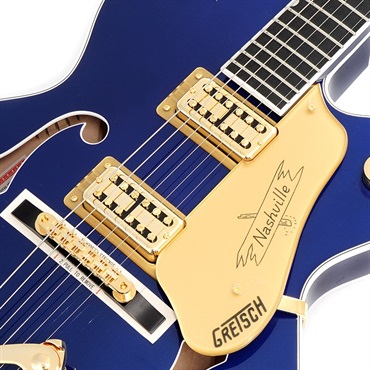 GRETSCH G6120TG Players Edition Nashville Hollow Body with String-Thru Bigsby and Gold Hardware (Azure Metallic) 画像3