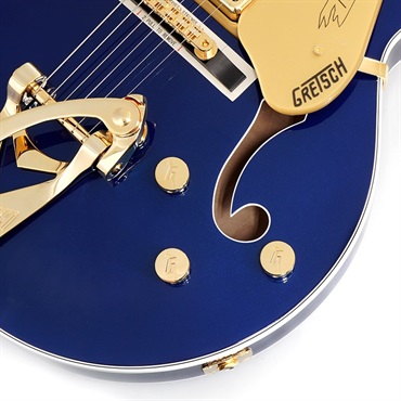 GRETSCH G6120TG Players Edition Nashville Hollow Body with String-Thru Bigsby and Gold Hardware (Azure Metallic) 画像4