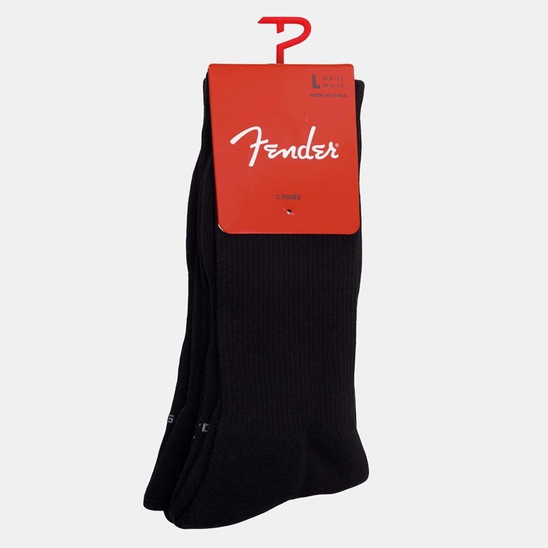 PERRI'S FGA372-001-L 3ペアセット FENDER CLASSIC FENDER CREW BLACK (LARGE) 画像2