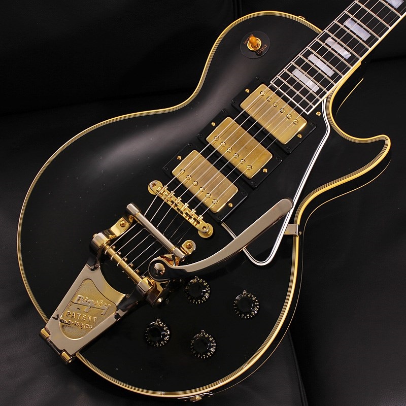 Gibson Murphy Lab 1957 Les Paul Custom Reissue 3-Pickup w/Bigsby Ebony Light Aged SN. 742401 画像2