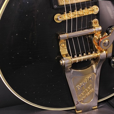 Gibson Murphy Lab 1957 Les Paul Custom Reissue 3-Pickup w/Bigsby Ebony Light Aged SN. 742401 画像5