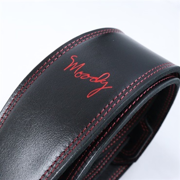 Moody Leather-Leather 2.5 Long [Black-Black w/Red Stitch] 画像1