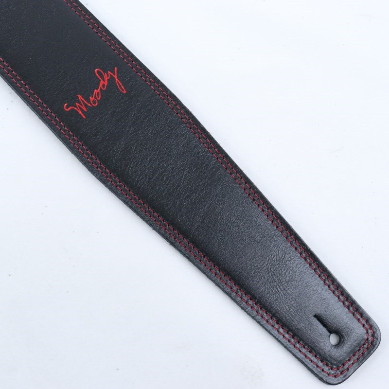 Moody Leather-Leather 2.5 Long [Black-Black w/Red Stitch] 画像4